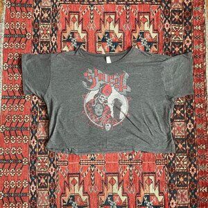 Ghost Band Tee Crop Top